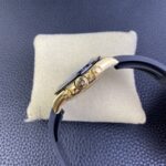 Rolex Daytona Chronograph White Dial Black Ceramic Bezel Yellow Gold Case Black Rubber Strap 7750/4130 Movement - Image 6