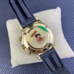 Rolex Daytona Chronograph White Dial Black Ceramic Bezel Yellow Gold Case Black Rubber Strap 7750/4130 Movement - Image 7