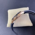 Rolex Daytona Chronograph Chocolate Arabic Dial Black Ceramic Bezel Rose Gold Case Black Rubber Strap 7750/4130 Movement - Image 6