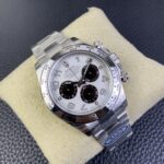 Rolex Daytona Chronograph White&Black Arabic Dial Stainless Steel Bezel&Case&Bracelet 7750/4130 Movement - Image 2