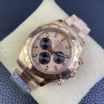 Rolex Daytona Chronograph Rose Gold&Black Dial Rose Gold Bezel&Case&Bracelet 7750/4130 Movement - Image 3