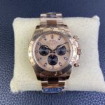 Rolex Daytona Chronograph Rose Gold&Black Dial Rose Gold Bezel&Case&Bracelet 7750/4130 Movement