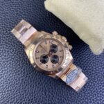 Rolex Daytona Chronograph Rose Gold&Black Dial Rose Gold Bezel&Case&Bracelet 7750/4130 Movement - Image 9