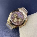 Rolex Daytona Chronograph Tahiti Fritillary Diamond Dial Yellow Gold Bezel&Case&Bracelet 7750/4130 Movement - Image 4