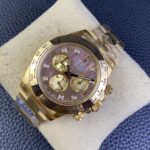 Rolex Daytona Chronograph Tahiti Fritillary Diamond Dial Yellow Gold Bezel&Case&Bracelet 7750/4130 Movement - Image 3