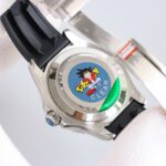 Rolex Yacht Master 42mm Black Dial 904L Steel 1:1 Best Edition Oysterflex Rubber Strap 2836/3235 Movement - Image 4