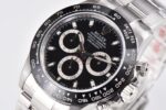 Rolex Daytona Black Dial Black Ceramic Bezel 904L Steel Bracelet 7750/4130 Movement - Image 2