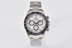 Rolex Daytona White Dial Black Ceramic Bezel 904L Steel Bracelet 7750/4130 Movement